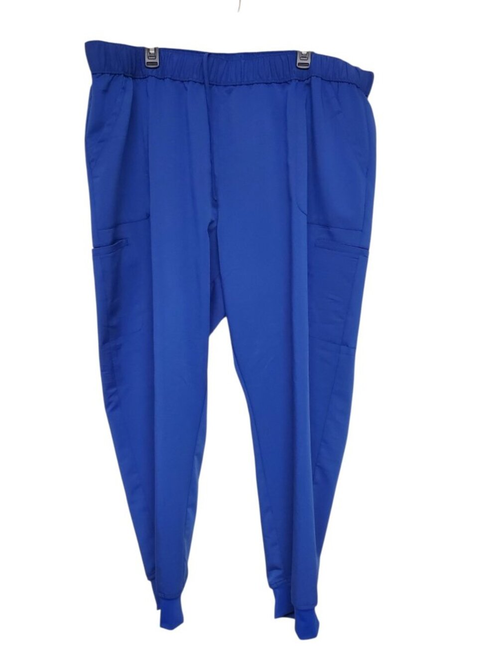 ScrubStar Ultimate Drawstring Jogger Woman Electric Blue Cargo Pant NWT Plus 3X